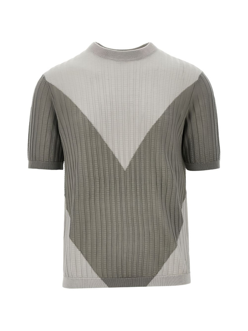 textured short-sleeved sweater 1