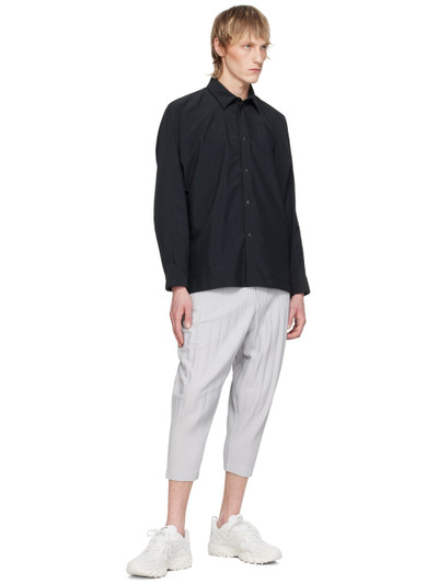 ISSEY MIYAKE Gray Basics Trousers outlook