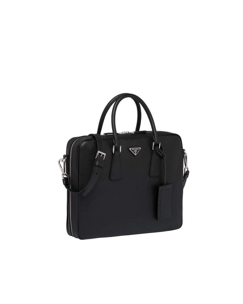 Prada Saffiano Leather Work Bag outlook