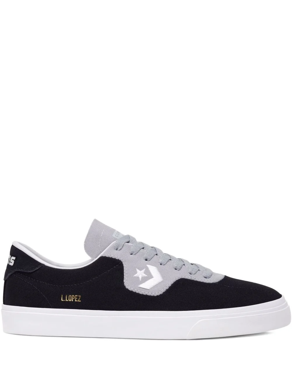 logo-embroidery sneakers - 1