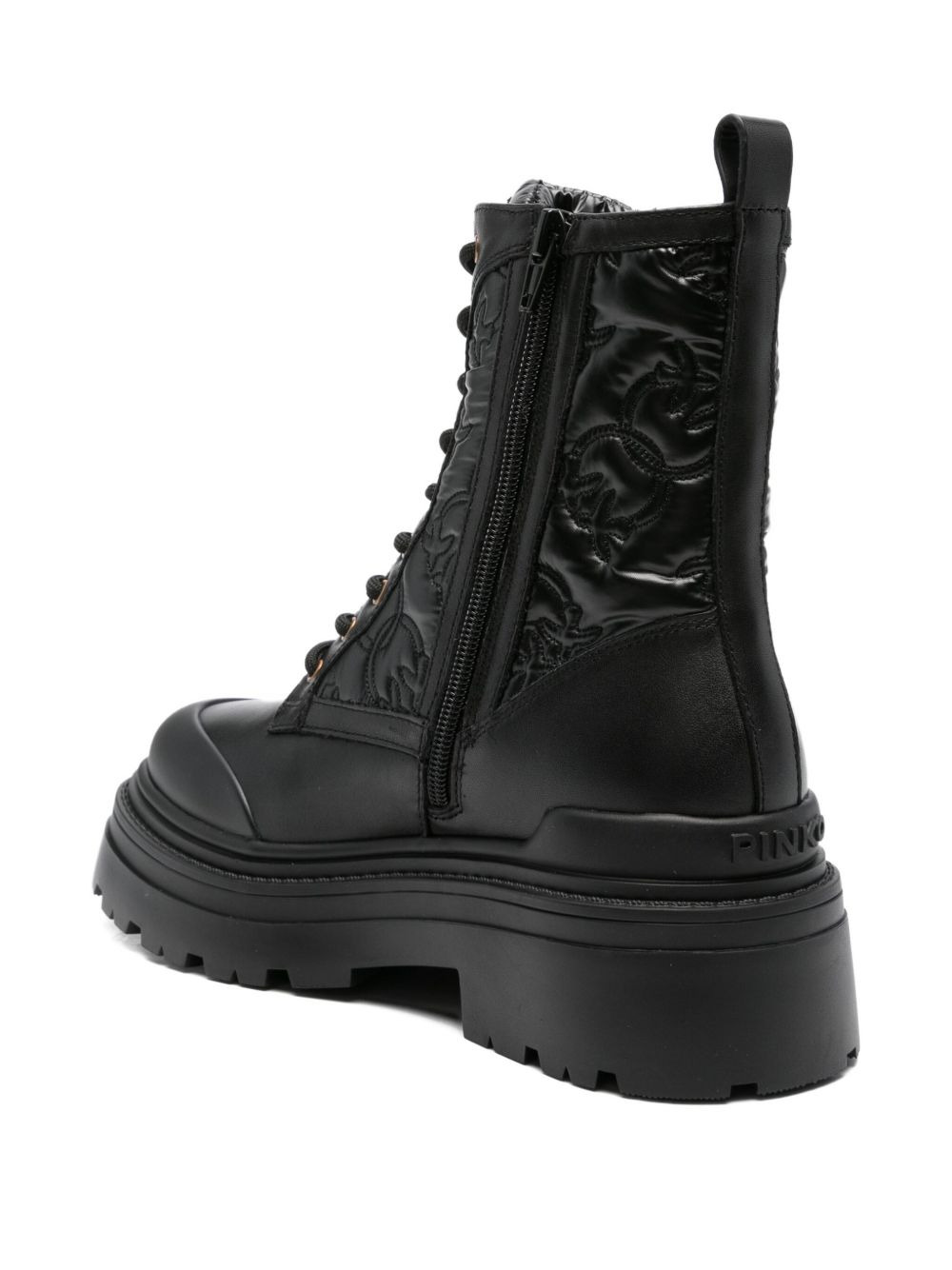 50mm quilted lace-up boots - 3