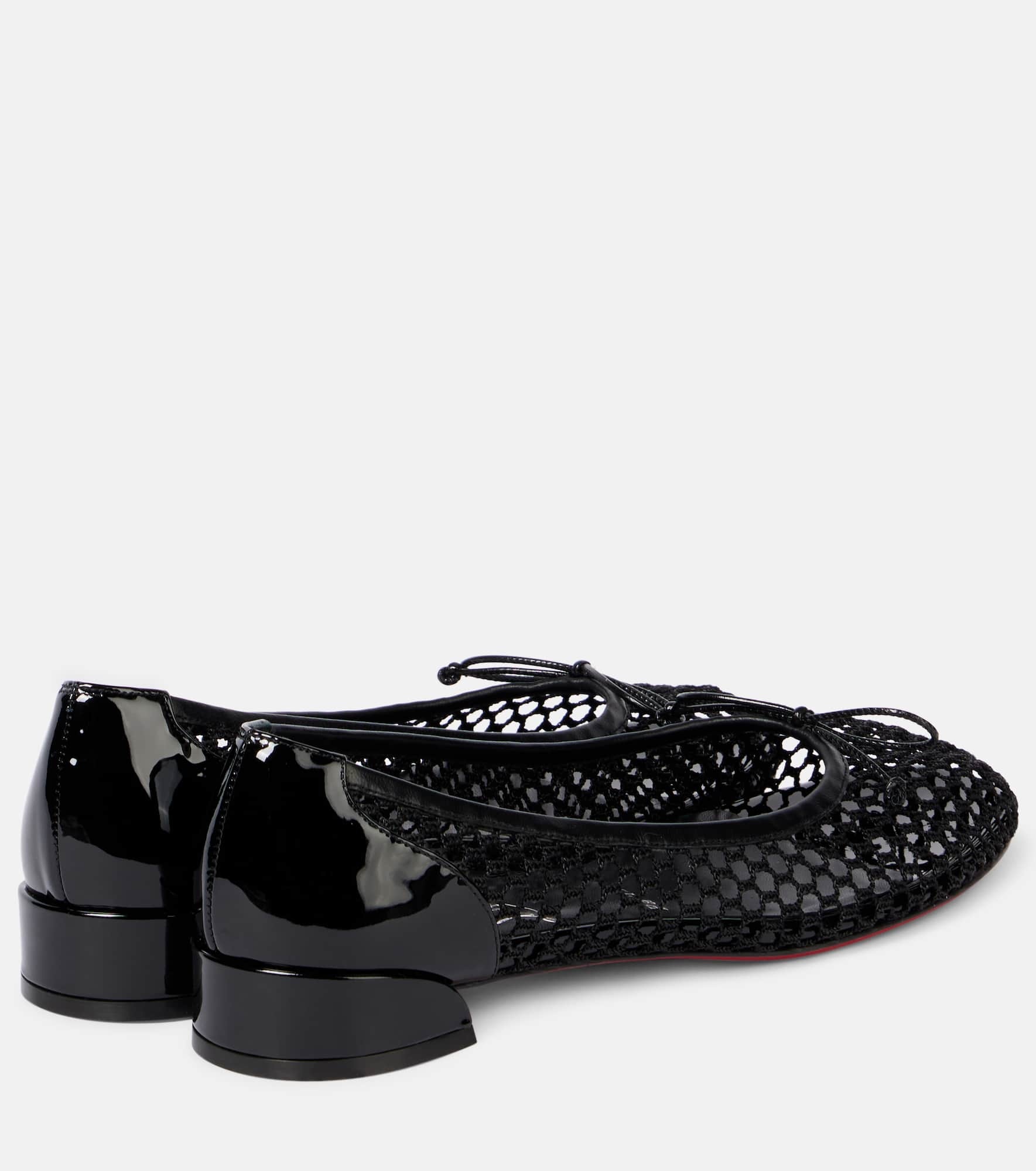 Sweetie Jane cotton and leather ballet flats - 2