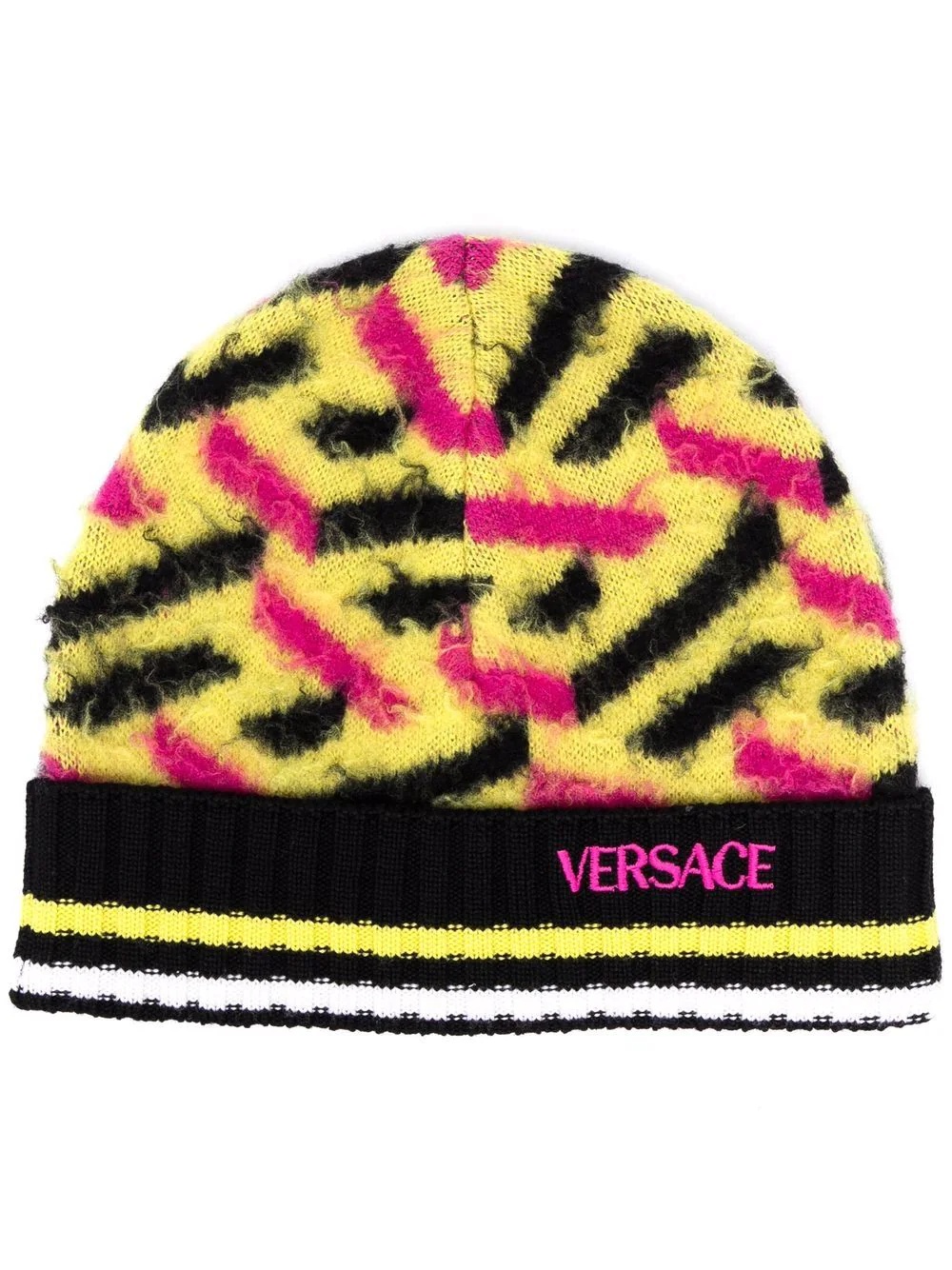 colour-block wool beanie - 1