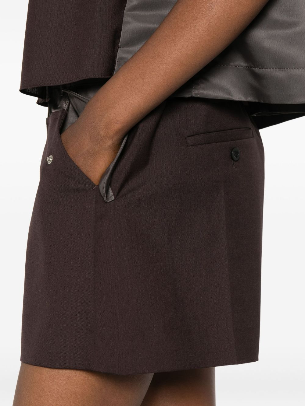 panelled tailored shorts - 5