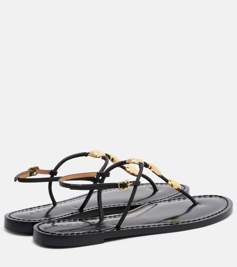 AMANU Nairobi leather thong sandals outlook