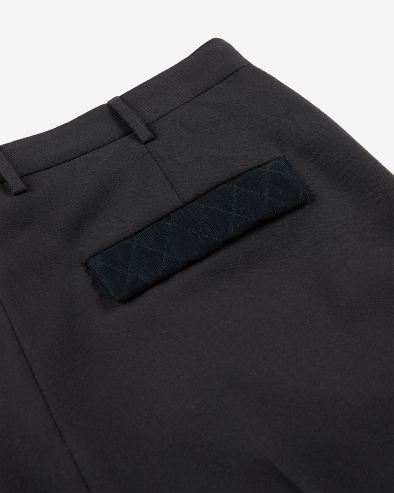 Tapered fit techno flannel trousers 7