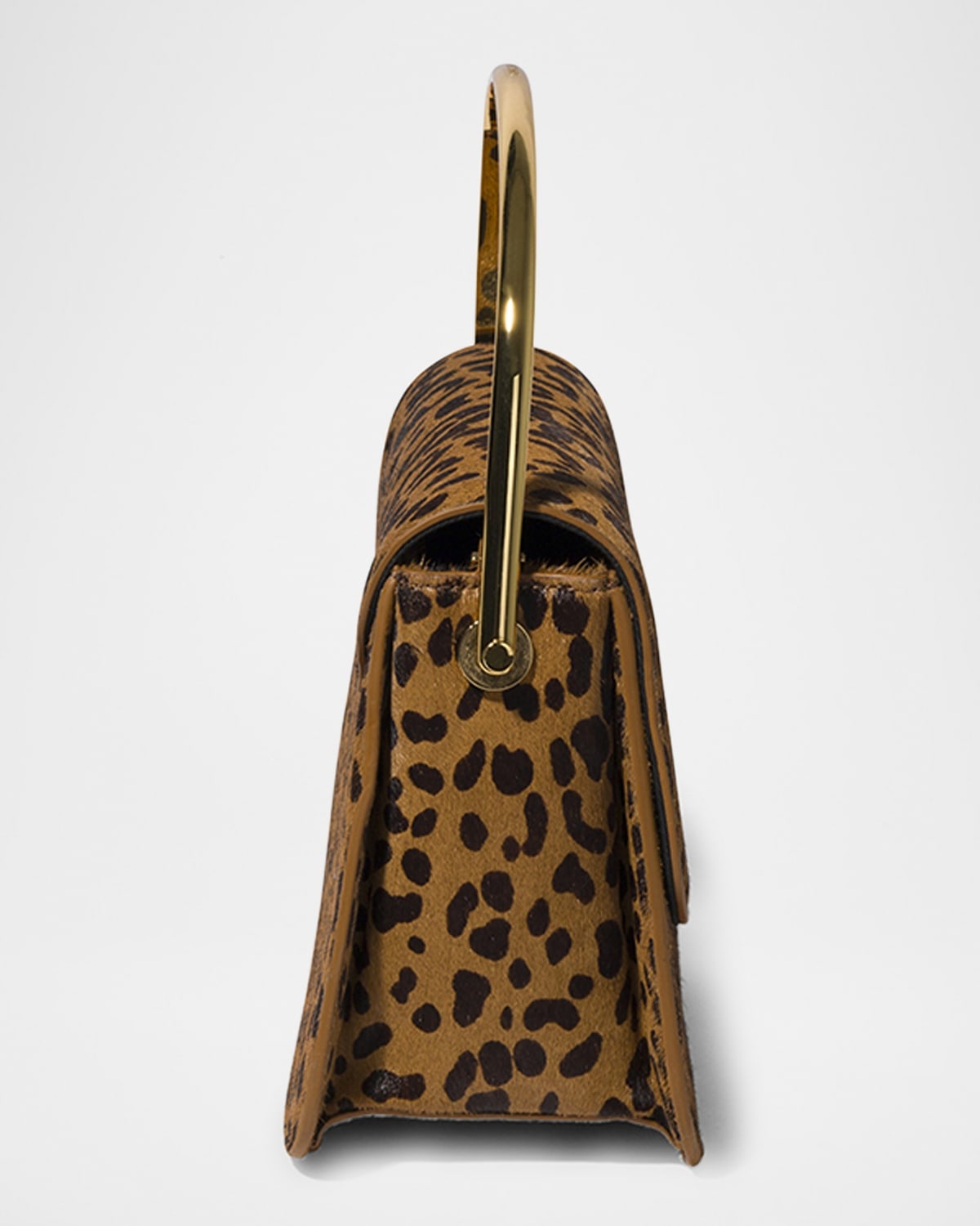 Aria Mini Leopard Calf Hair Top-Handle Bag - 5