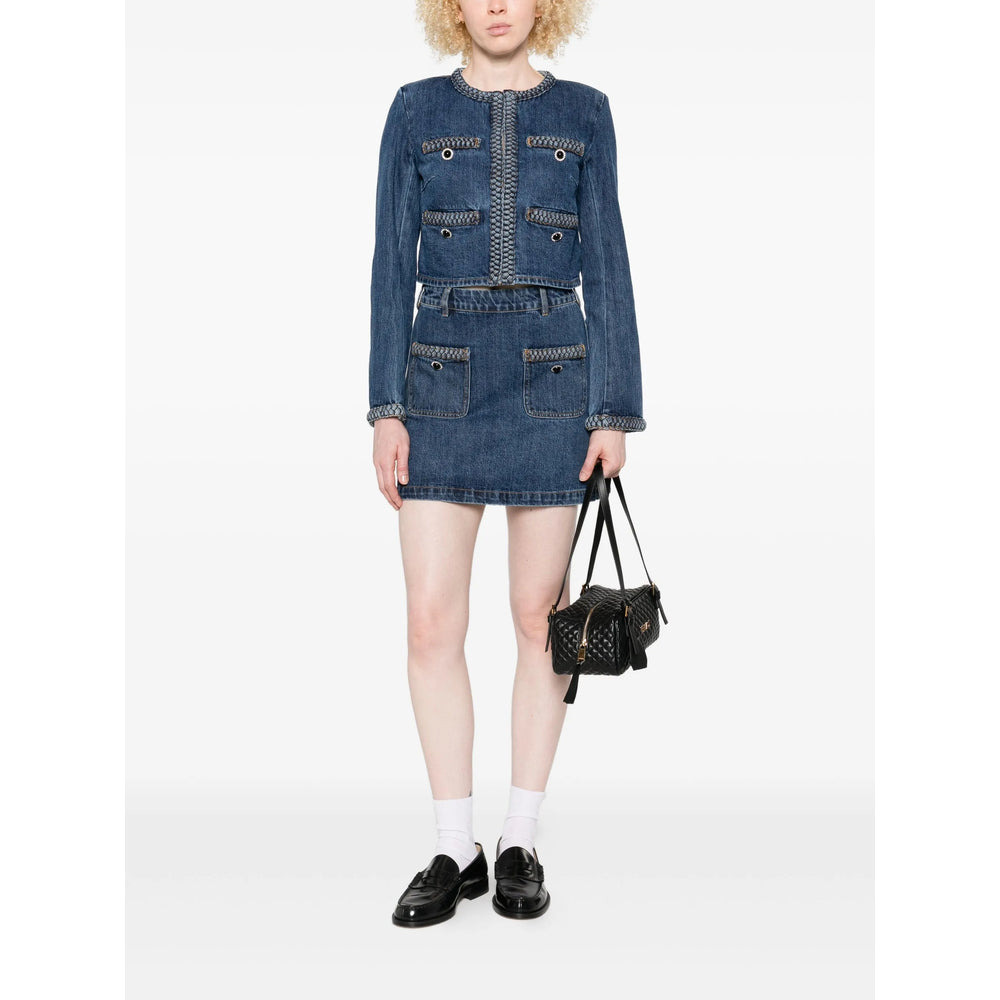 Self-Portrait Blue Jackets - Denim Jackets Women - 3