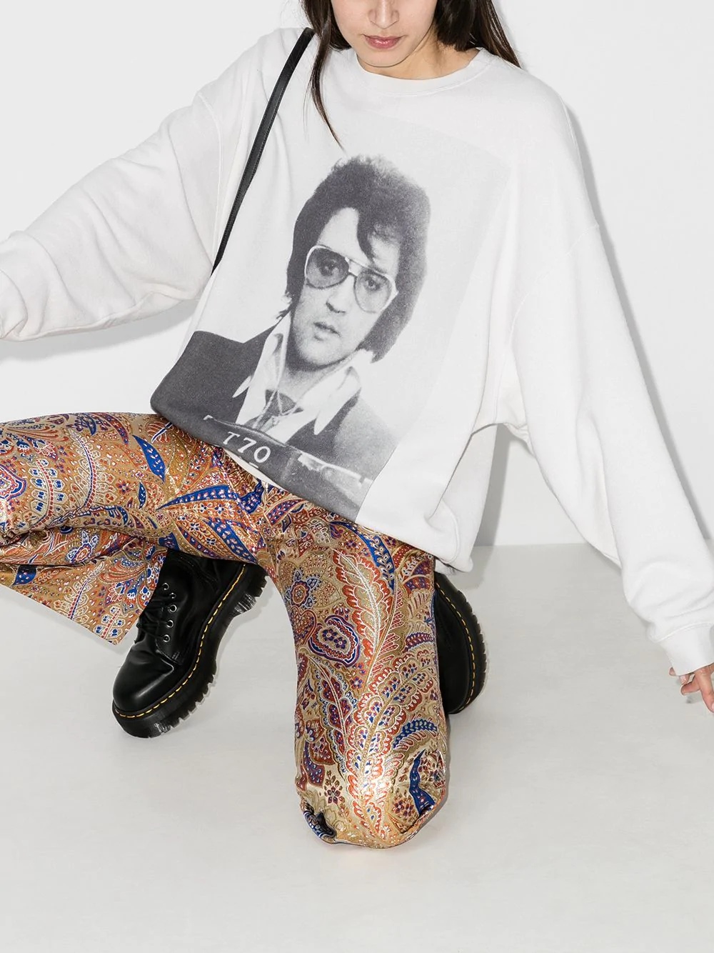 Elvis print oversized sweatshirt - 2