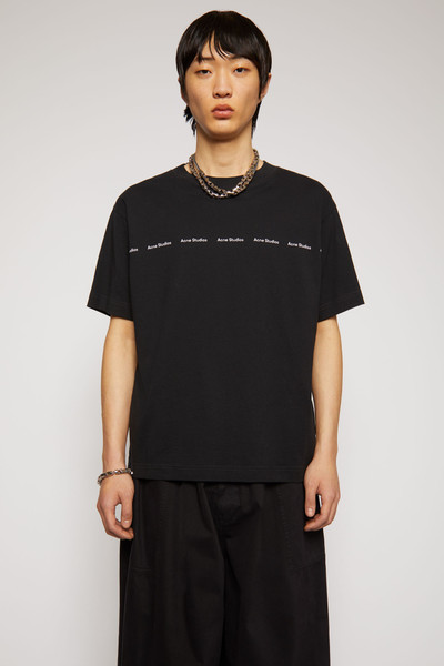 Acne Studios Logo print t-shirt black outlook