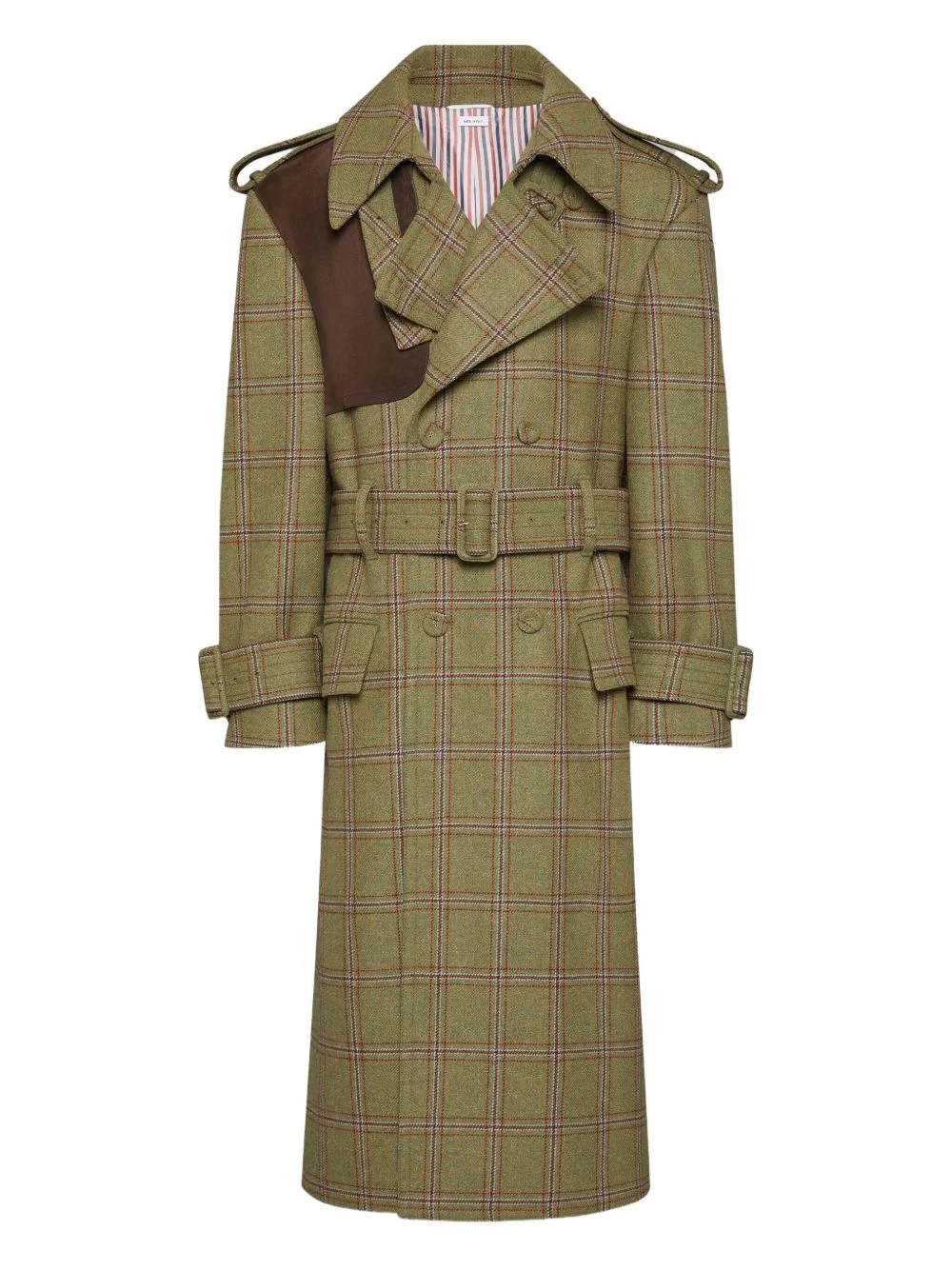 Hunting tweed trench coat - 1