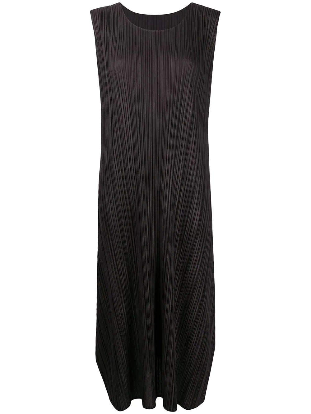 mirco pleat midi dress - 1