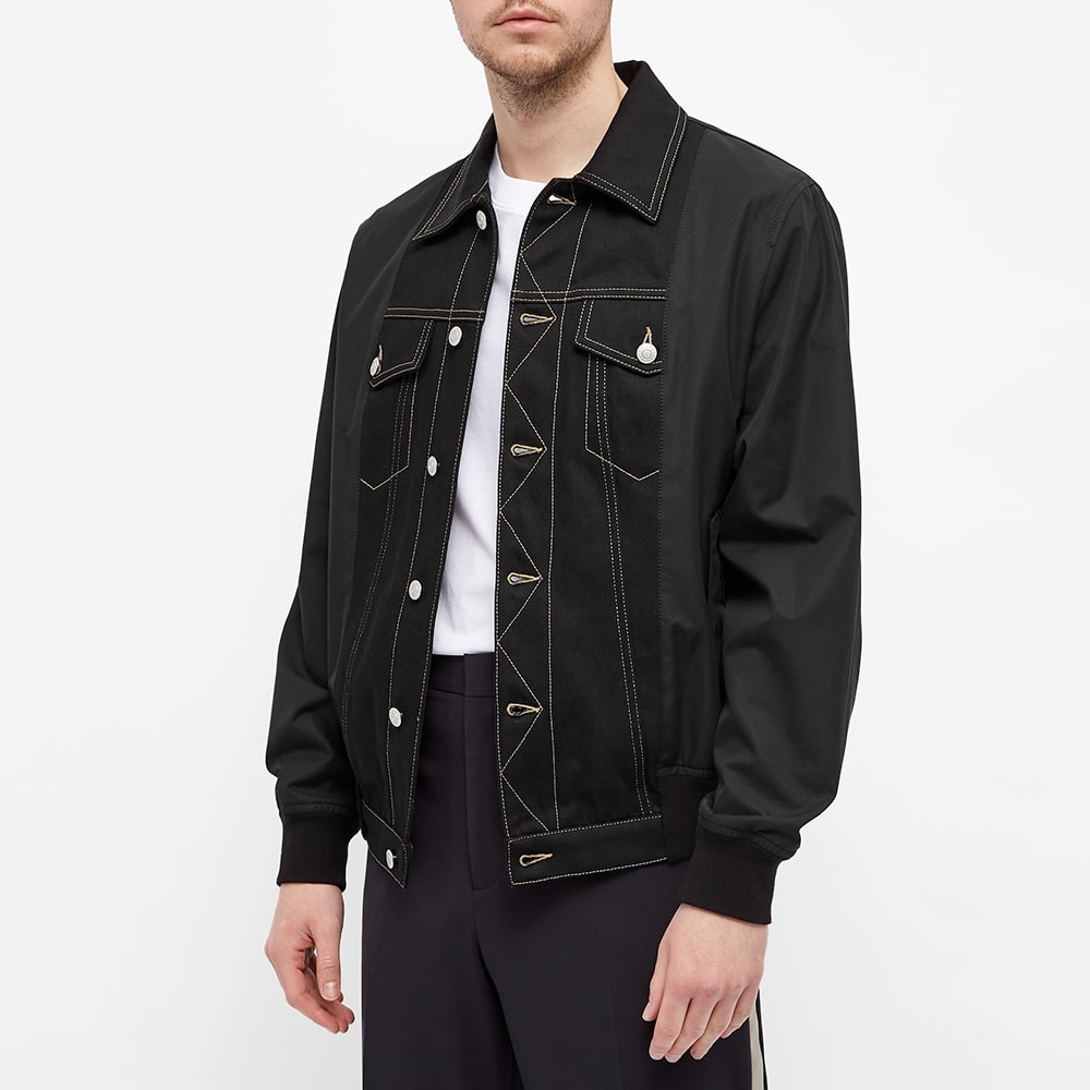 Alexander McQueen Hybrid Bomber Denim Jacket - 5