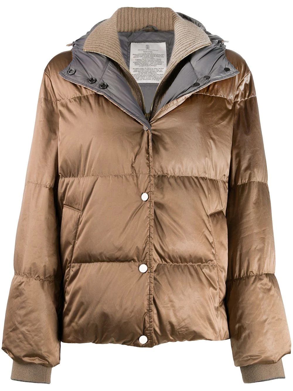 hooded puffer jacket - 1