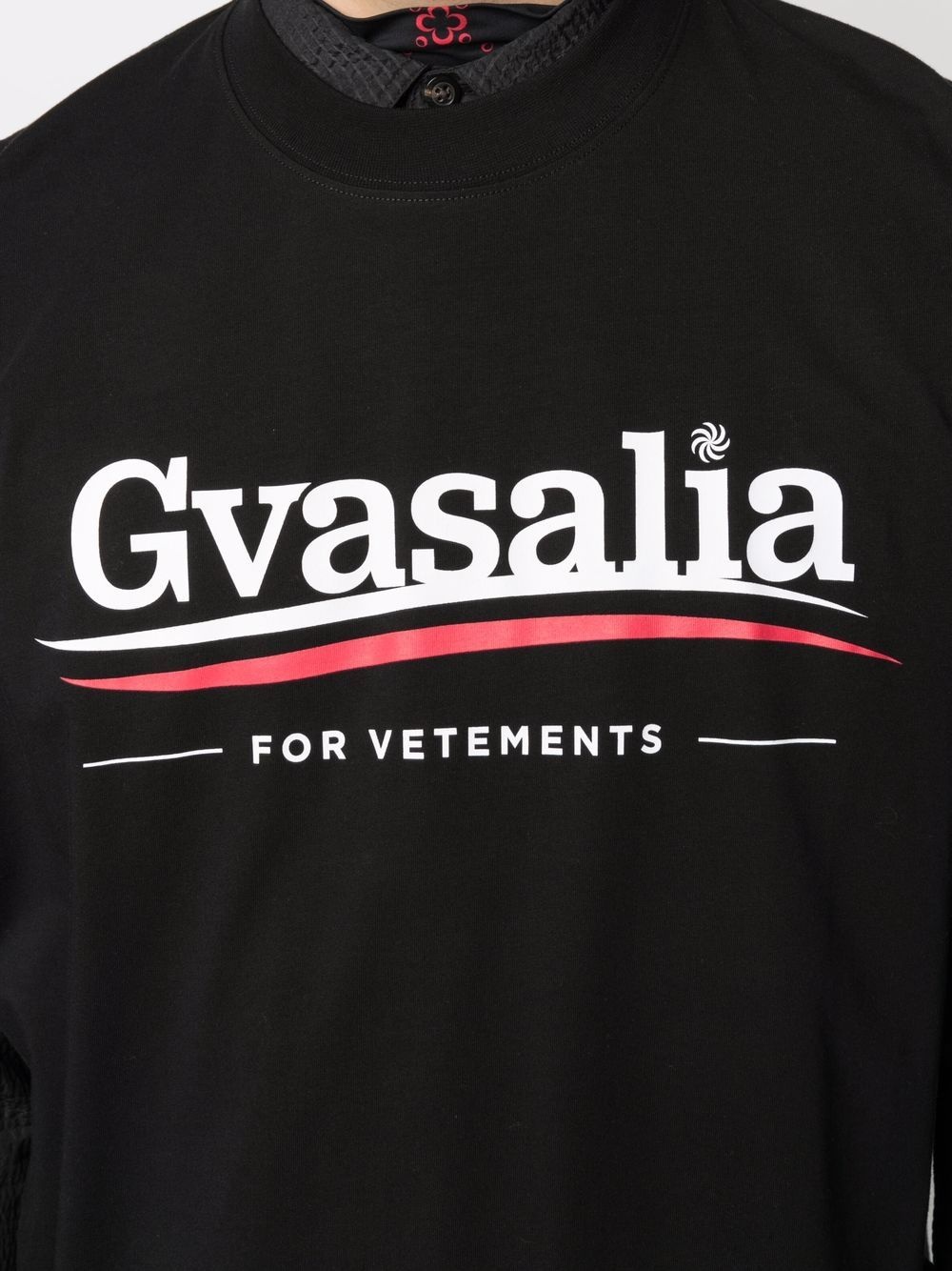 Gvasalia-print T-shirt - 6