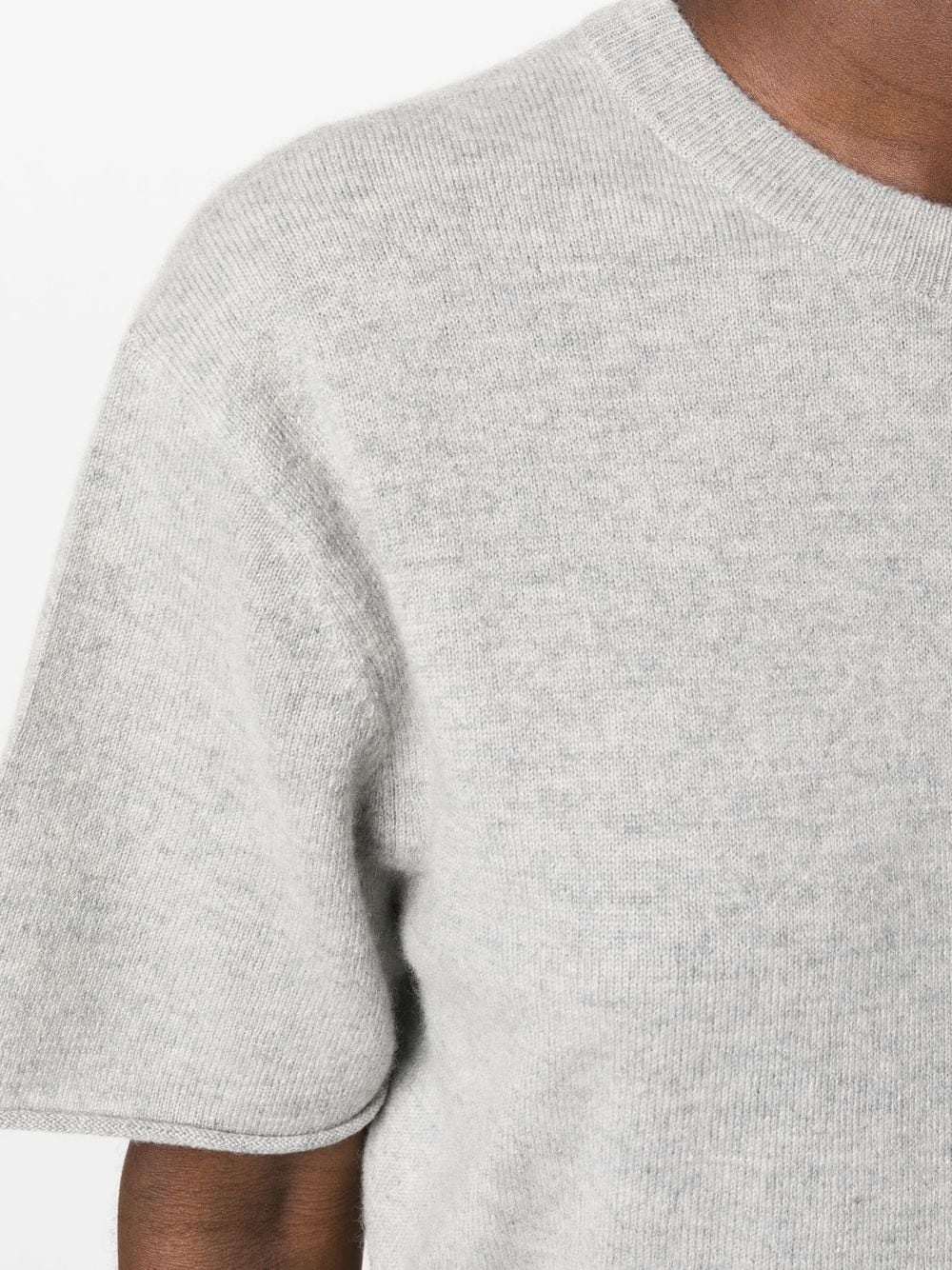 short-sleeved knitted top - 5