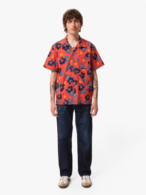 Arthur Flower Hawaii Shirt Red - 2