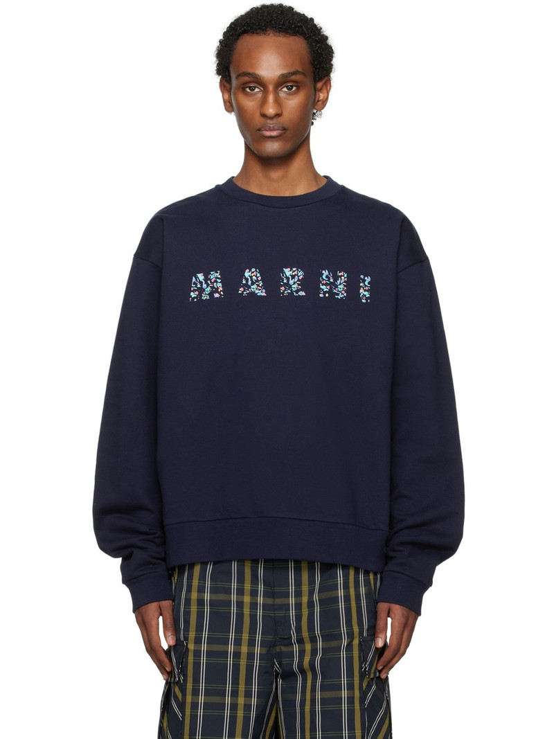 Navy Oversized Sweatshirt 1