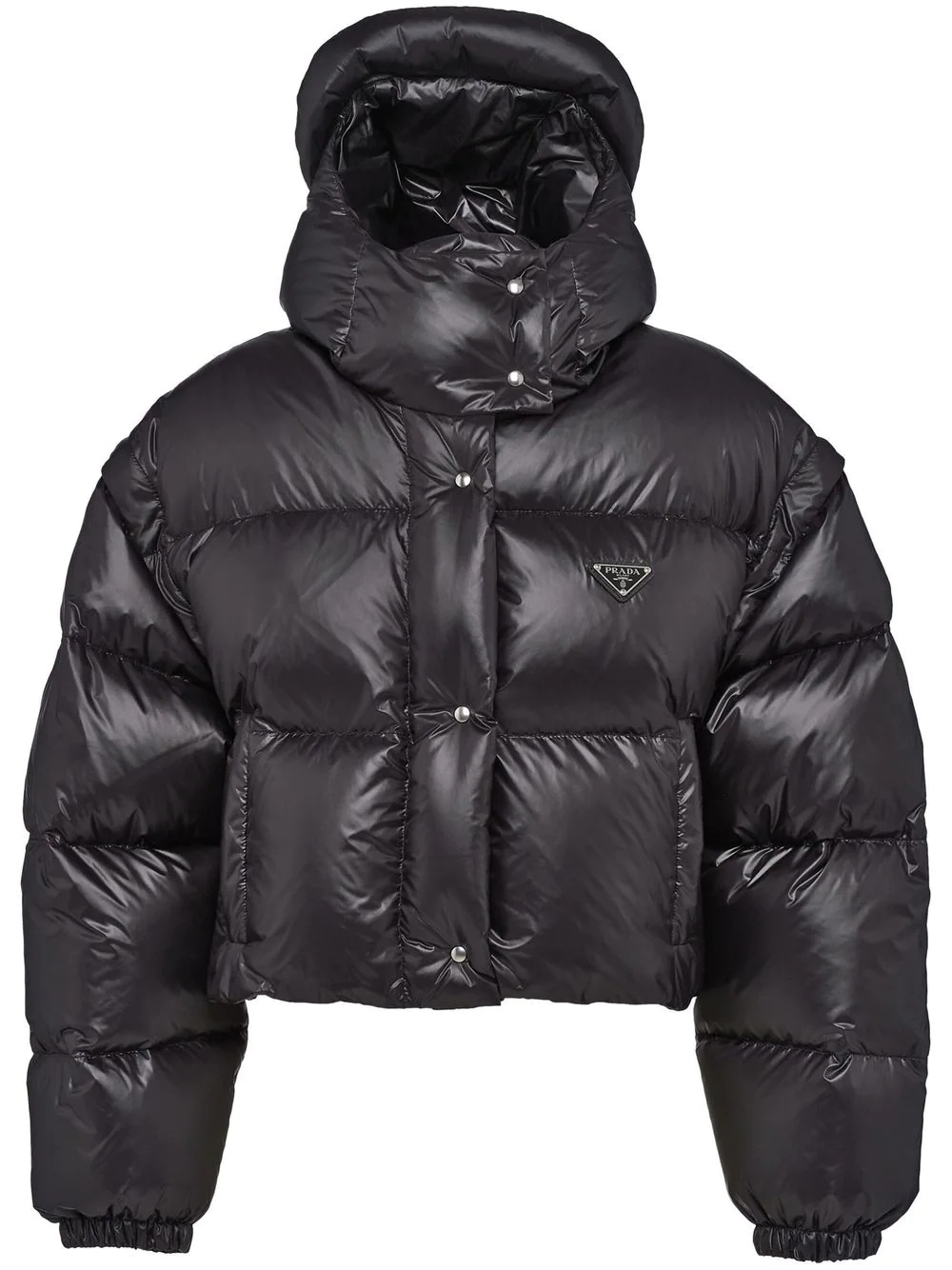 Re-Nylon detachable-sleeve padded jacket - 1