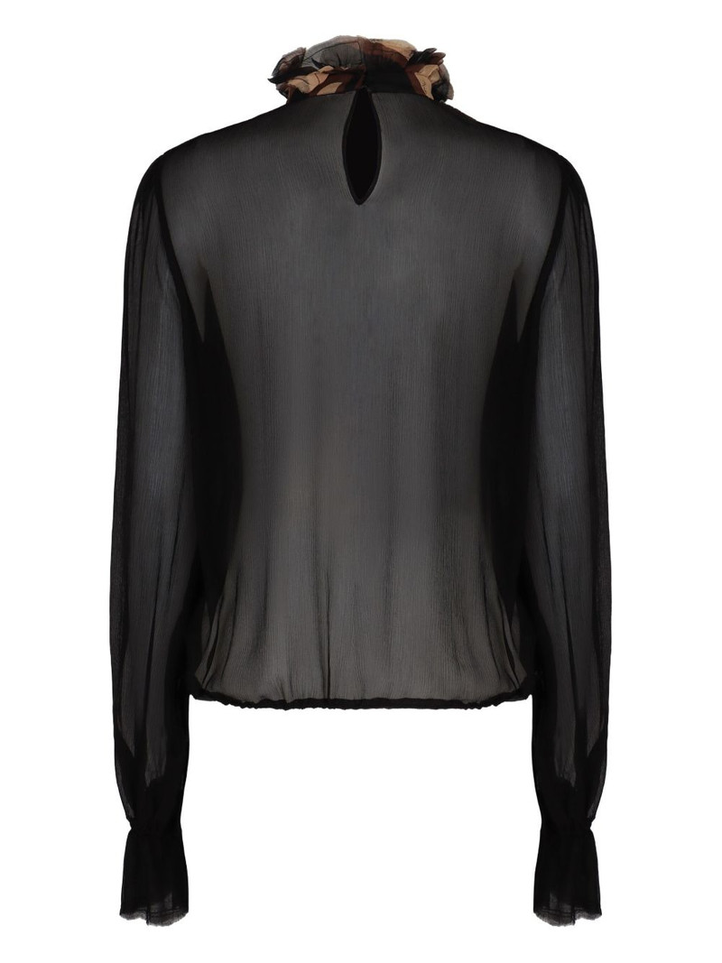 PUCCI ruffled balloon-sleeve blouse outlook