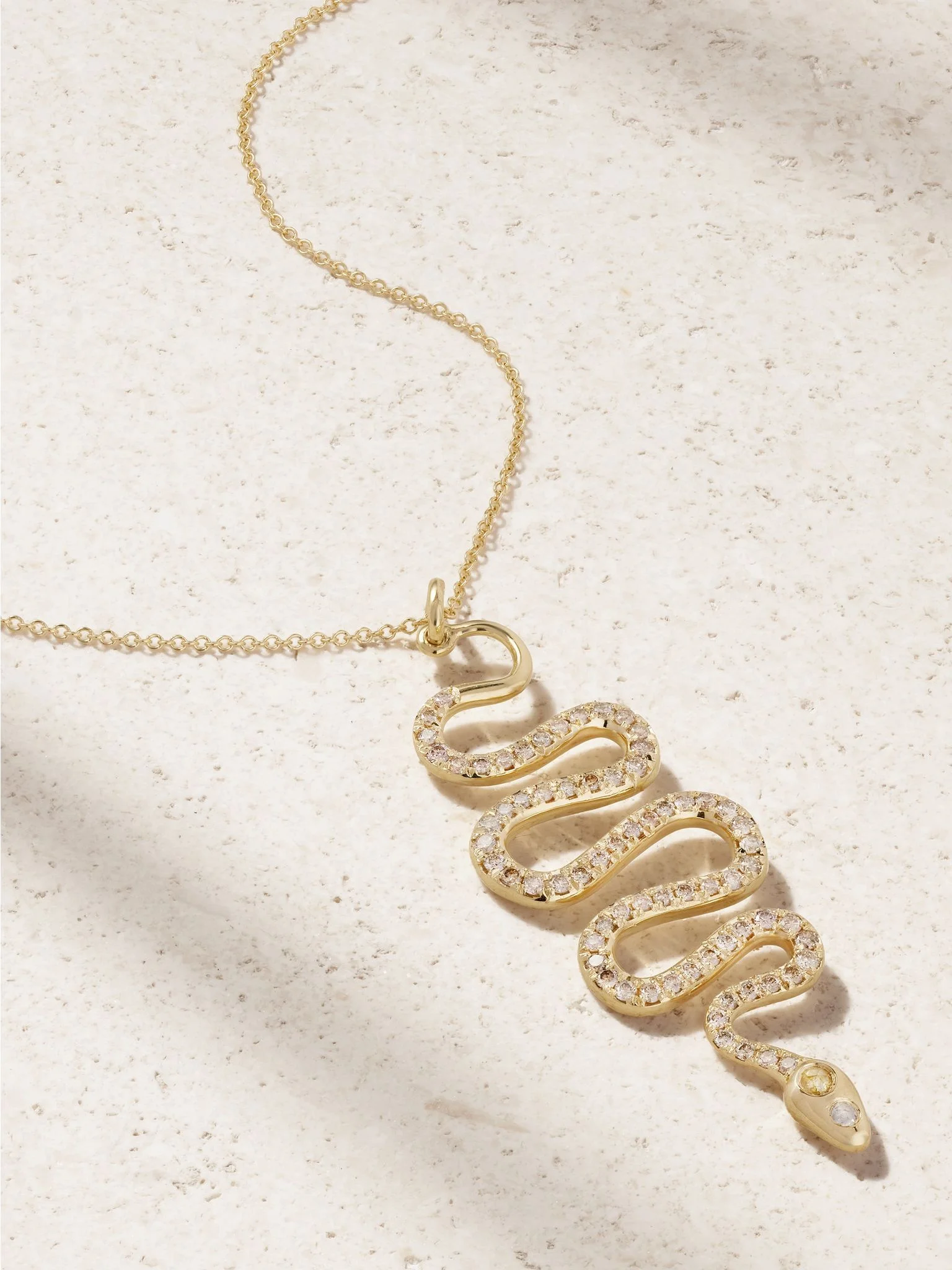 Black Mamba 18-karat gold diamond necklace Gold - 1