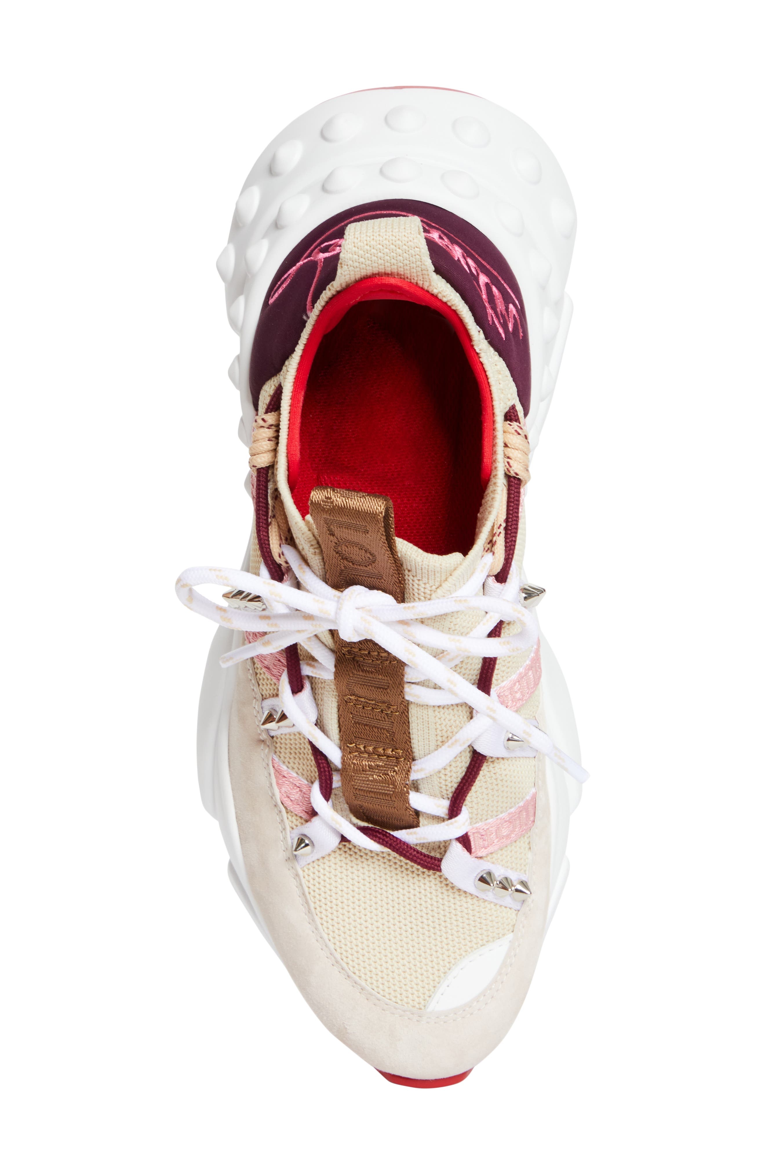 Christian Louboutin Trail 'n' Run Spike Sneaker in Pearl/Amara at Nordstrom - 5