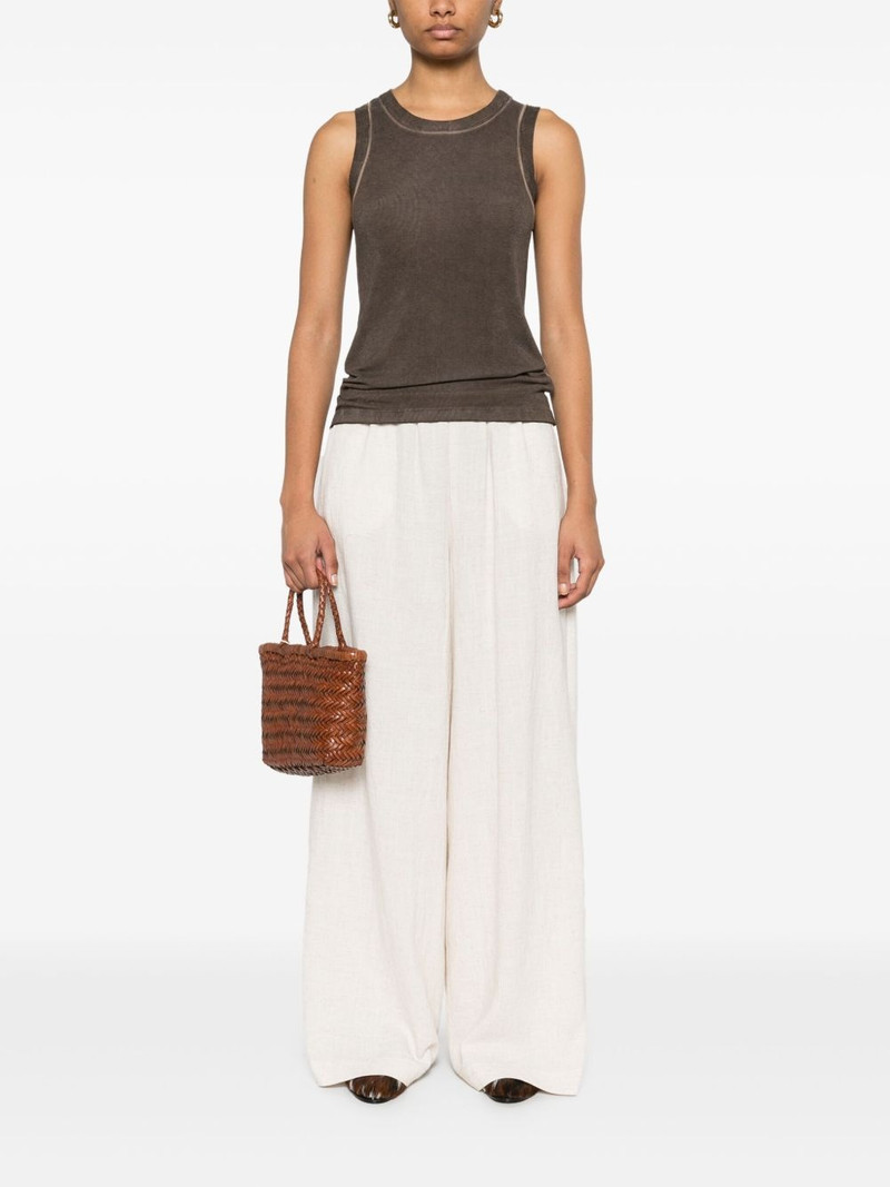 UMA WANG jersey rib tank top outlook