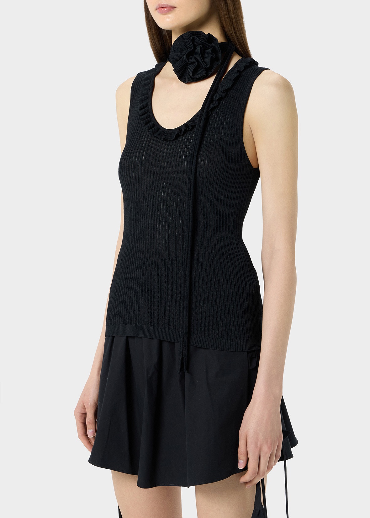 WOOLEN TOP WITH SCARF - 5