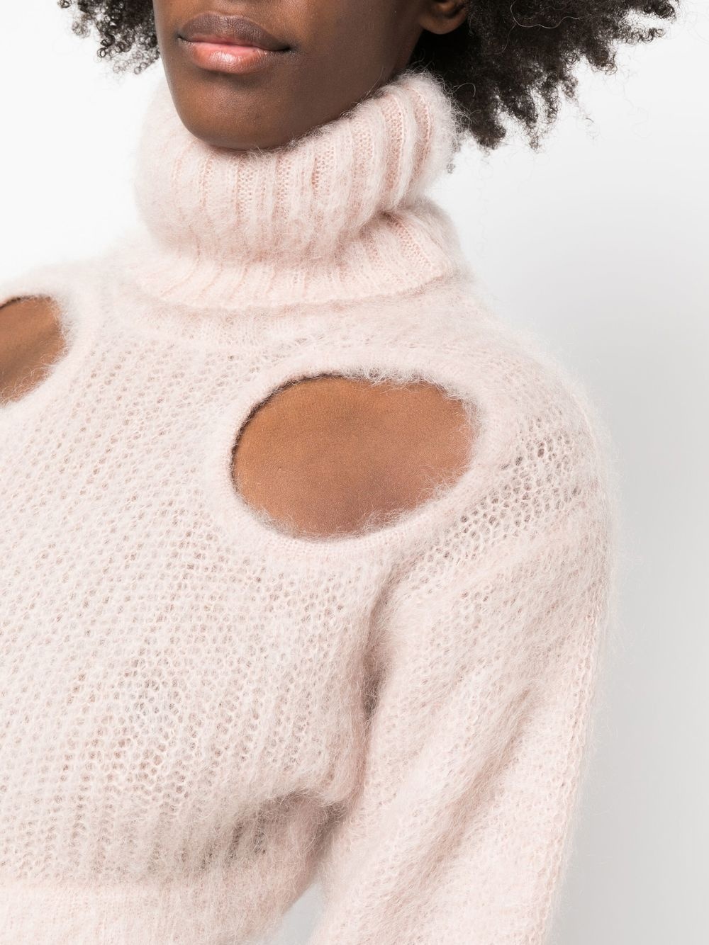 cut-out cropped jumper - 5