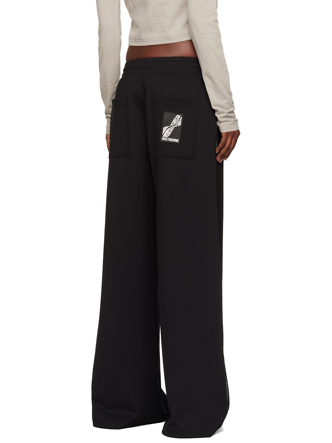 Black DNA Flared Track Pants - 3