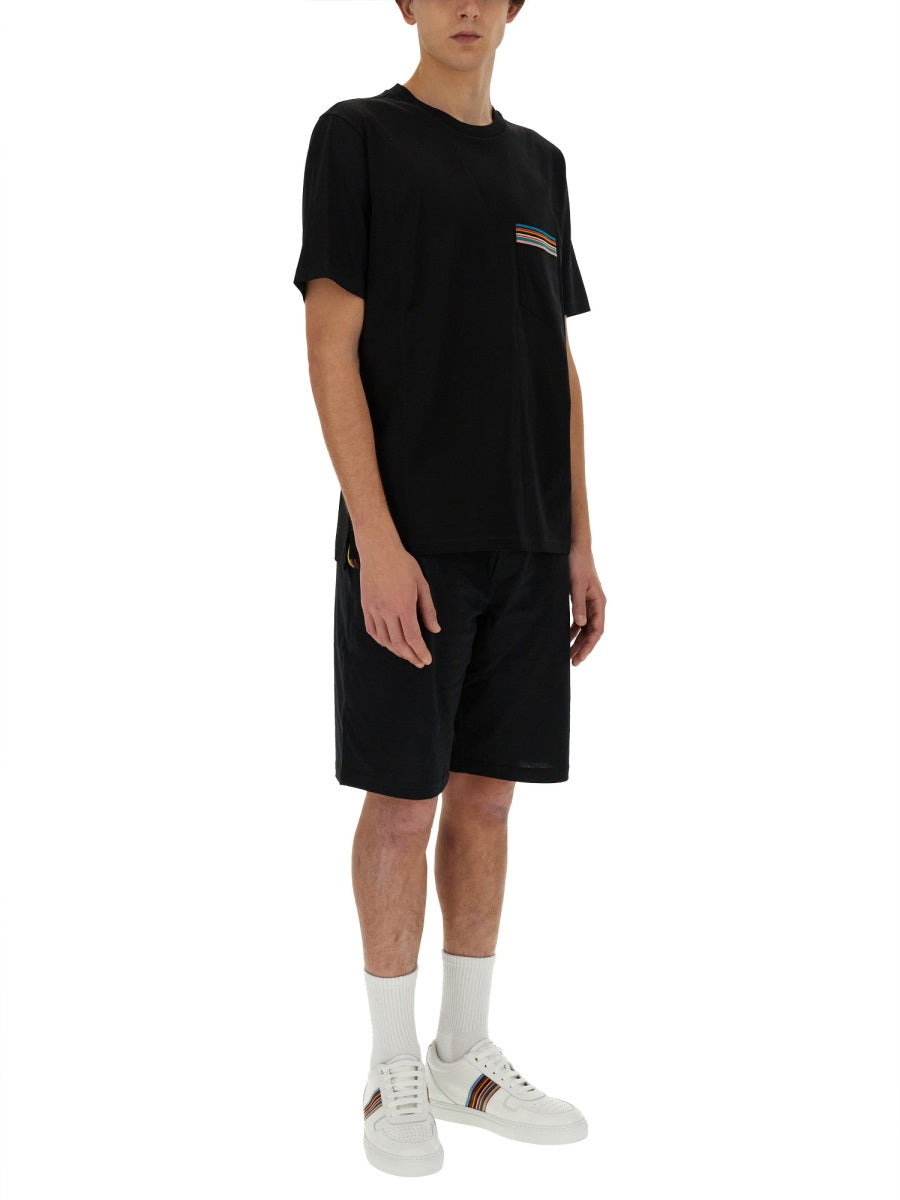 Paul Smith Men Striped Pocket T-Shirt - 2