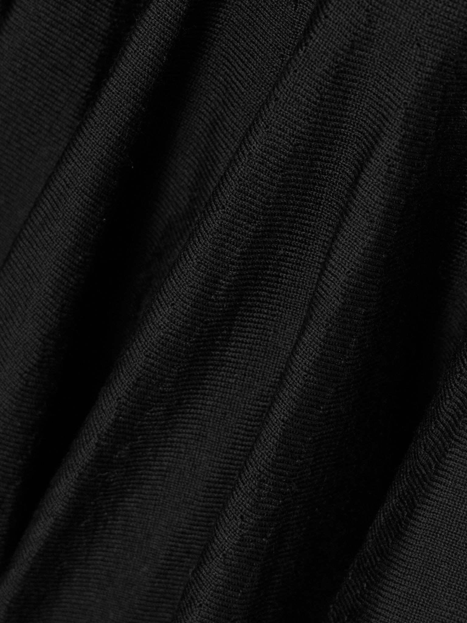 Wool peplum top Black - 4
