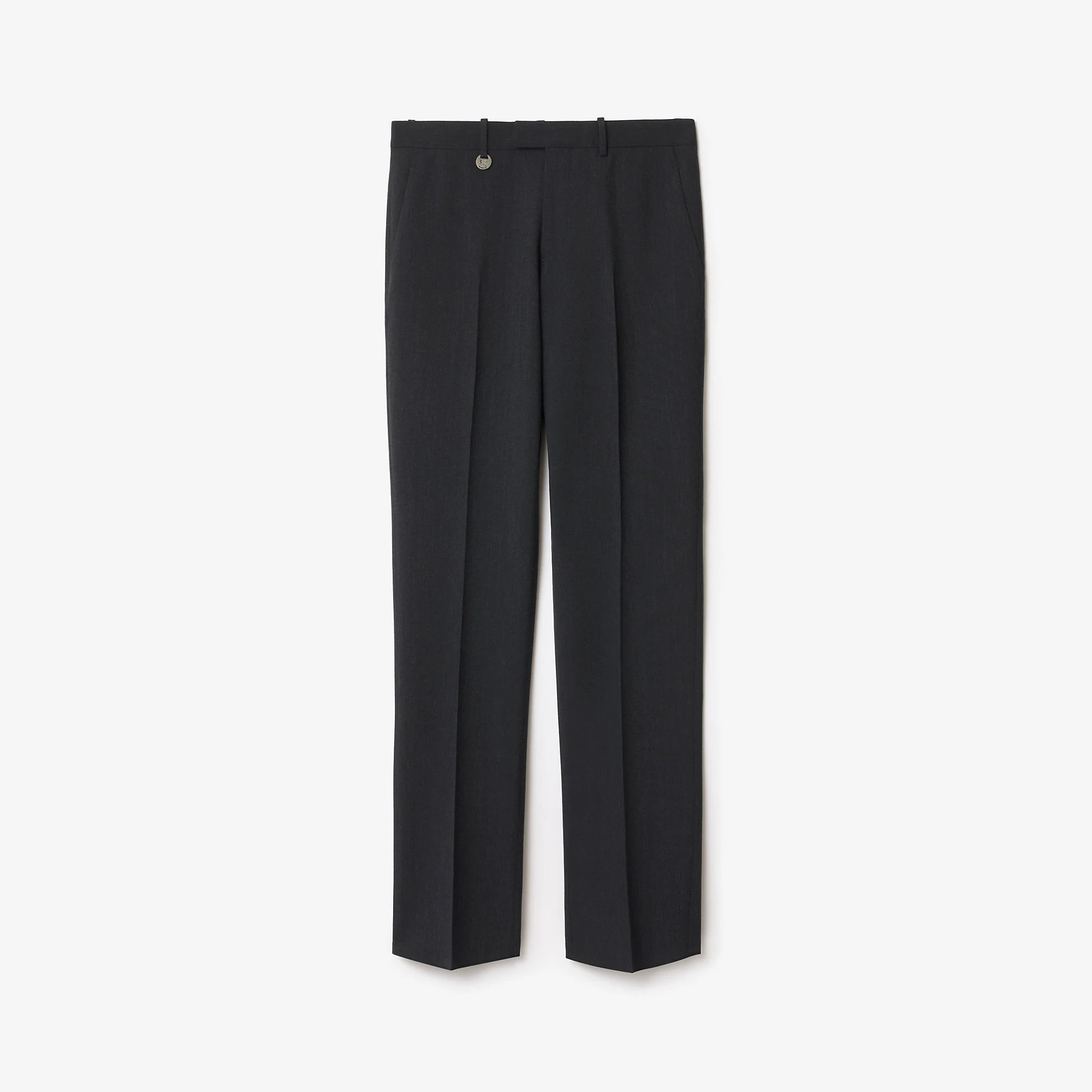 Wool Blend Tailored Trousers - 1