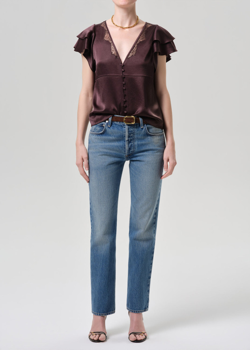 Savannah Cigarette Jean In Patina - 1