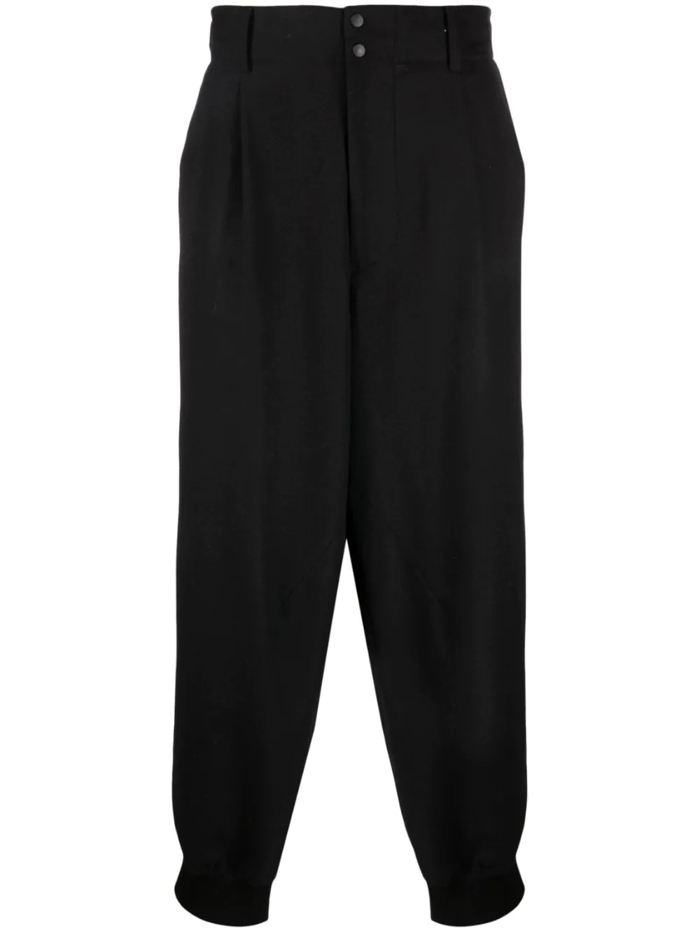 tapered wool-blend trousers - 1