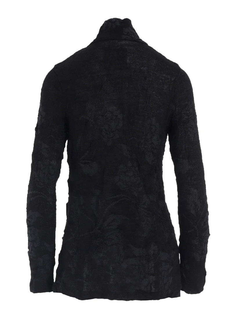 Y's Big Flower Wrinkled Knit Jacket outlook