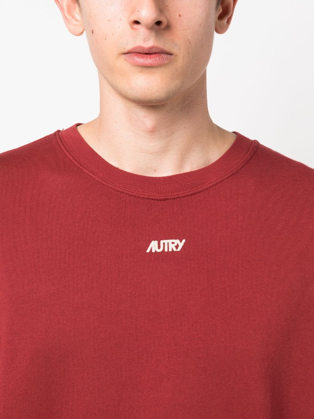 logo-embroidered crew-neck sweatshirt - 5