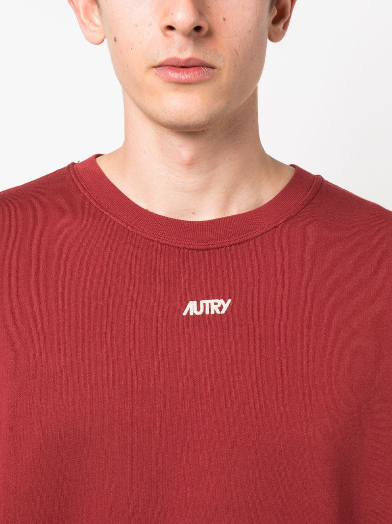logo-embroidered crew-neck sweatshirt 5