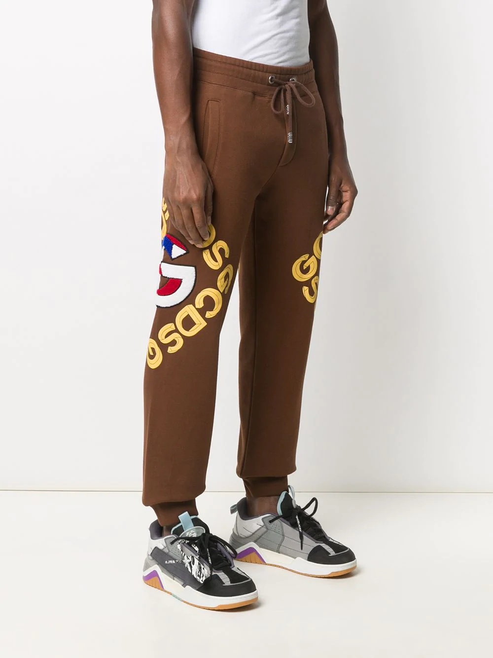 graphic logo track pants - 3