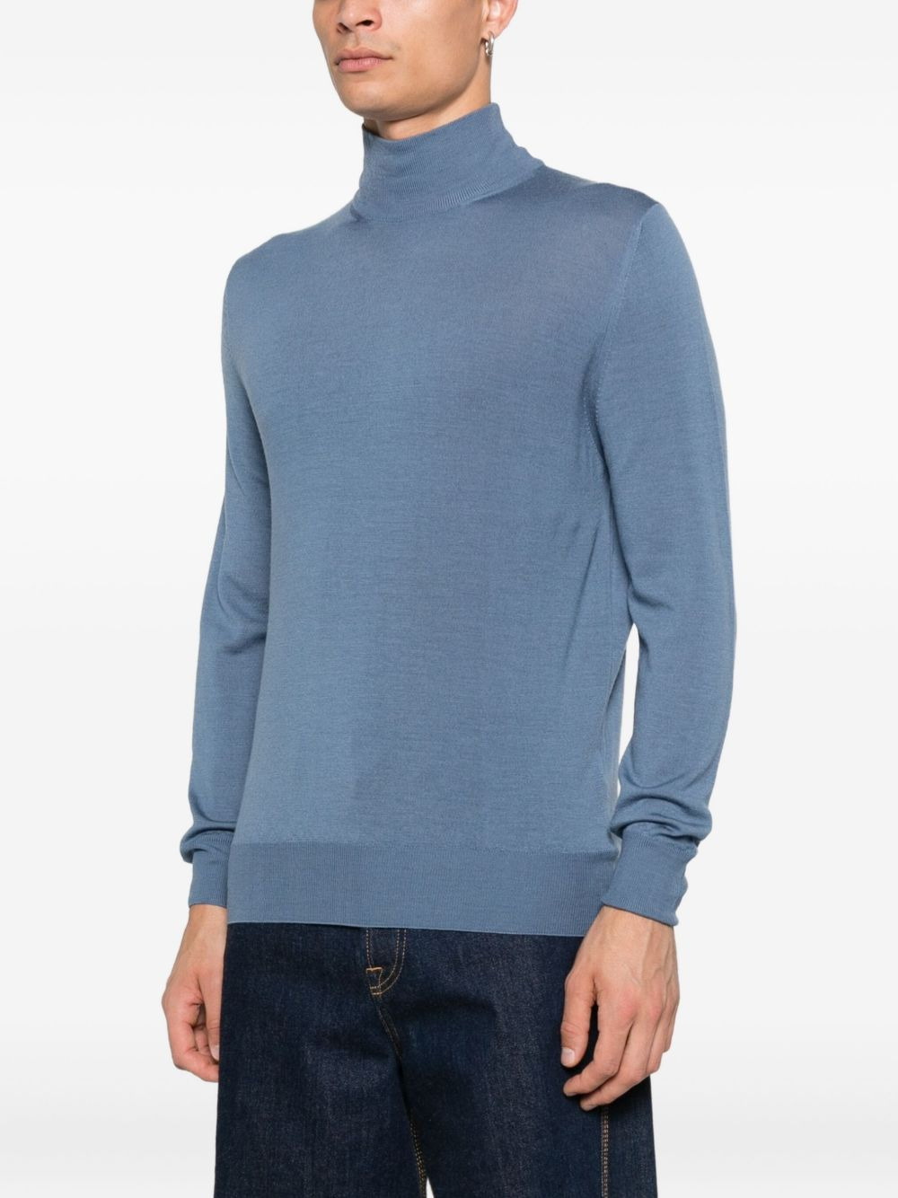 high-neck wool sweater - 3