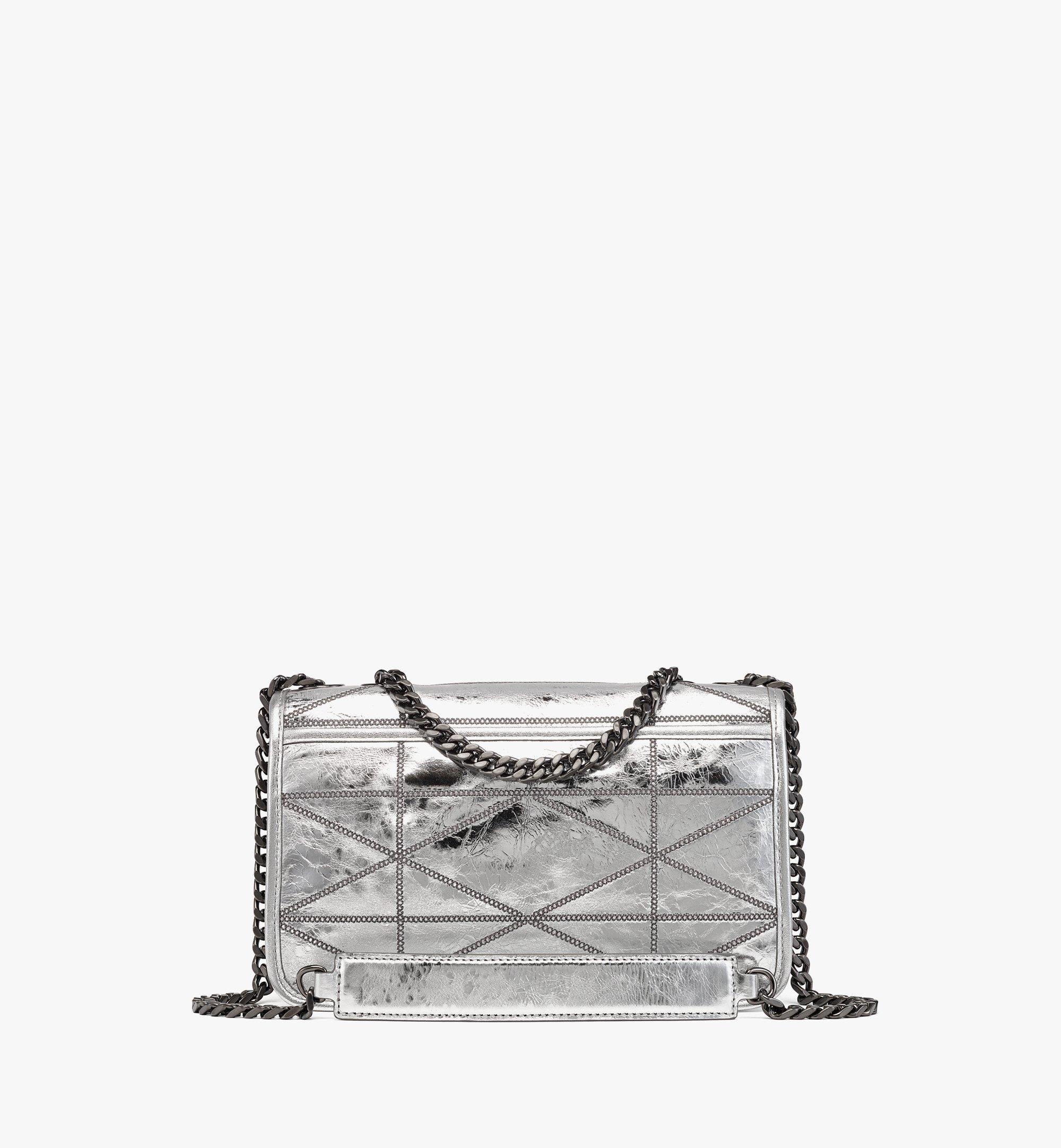 Travia Quilted Shoulder Bag in Crash Calf Leather - 4