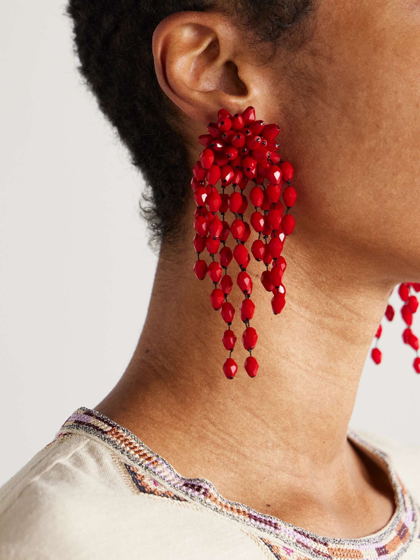【関税込み】Clip Ga Earrings - Isabel Marant - l - Red JOLANA EARRINGS Woman red | ISABEL MARANT Official online store