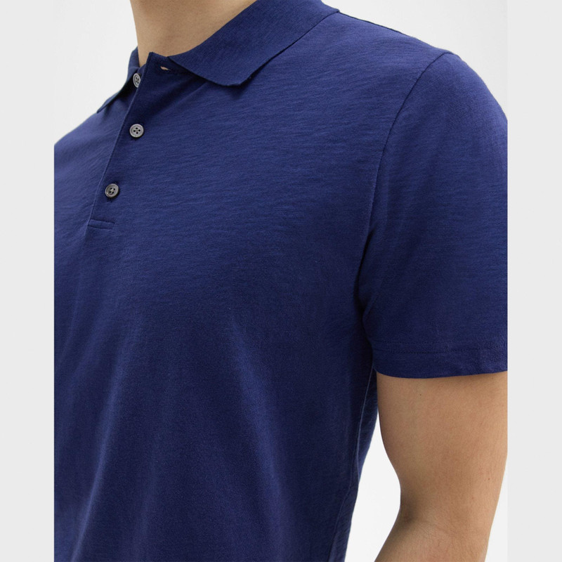 Bron Polo Shirt in Cosmos Slub Cotton 5