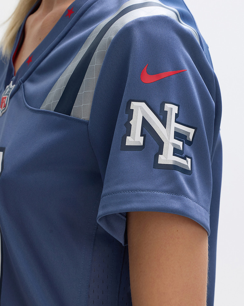 Drake Maye New England Patriots Rivalries Collection Women’s Nike NFL Game Jersey 7