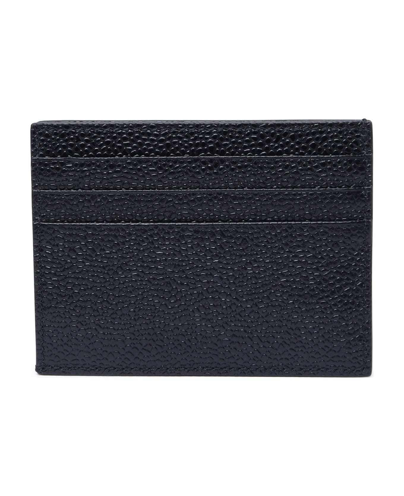 Black Leather Card Holder - 3
