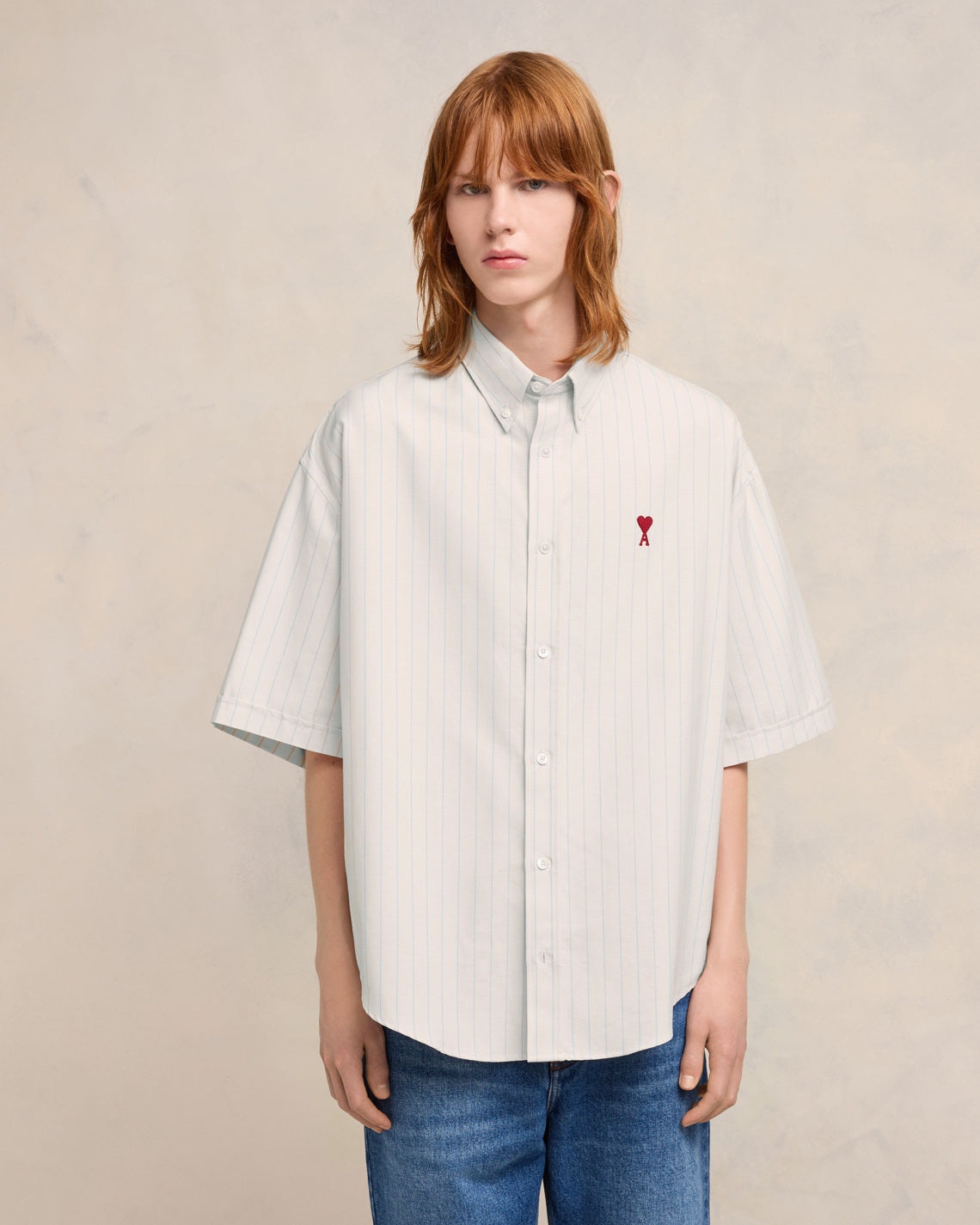 AMI Paris BOXY FIT SHORT SLEEVE SHIRT | REVERSIBLE