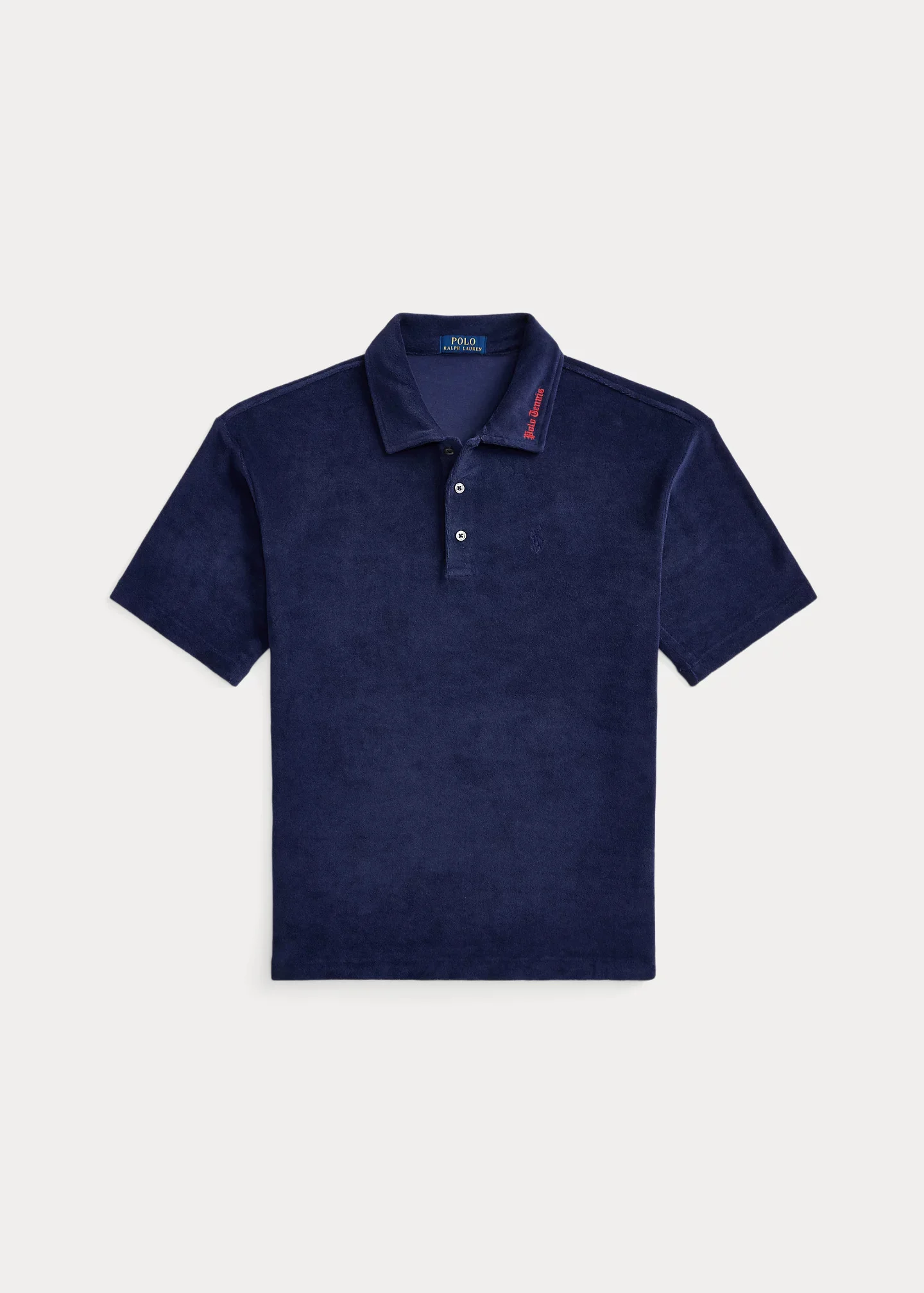 Relaxed Fit Terry Polo Shirt - 1