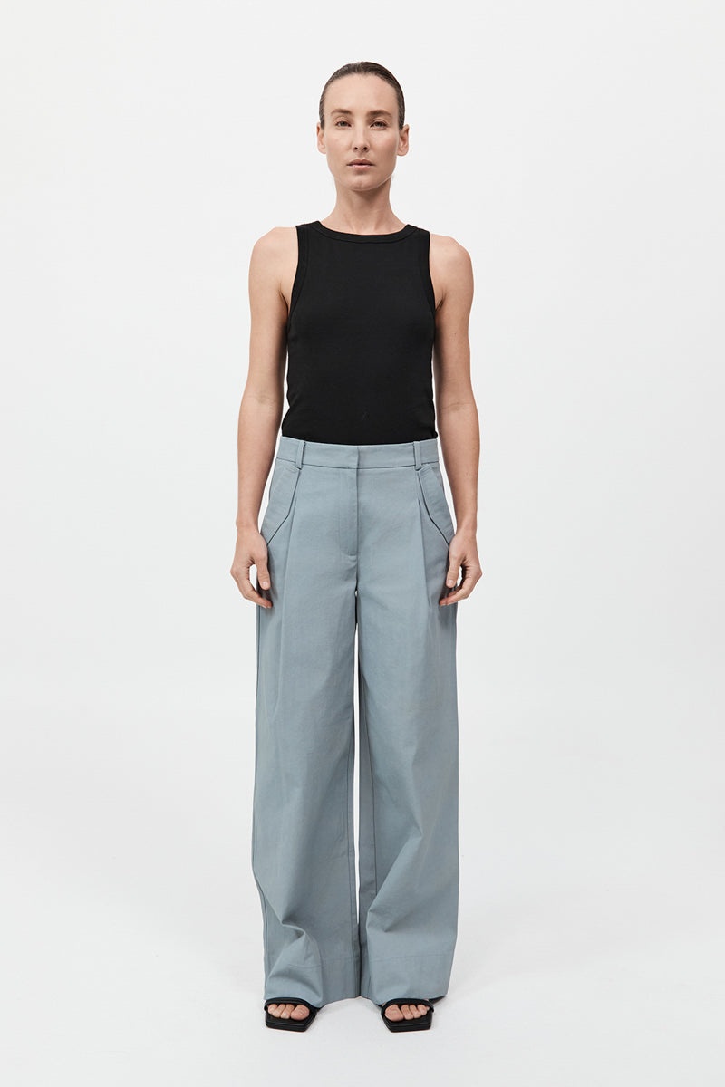 Utility Pleat Pants - Glacier - 2