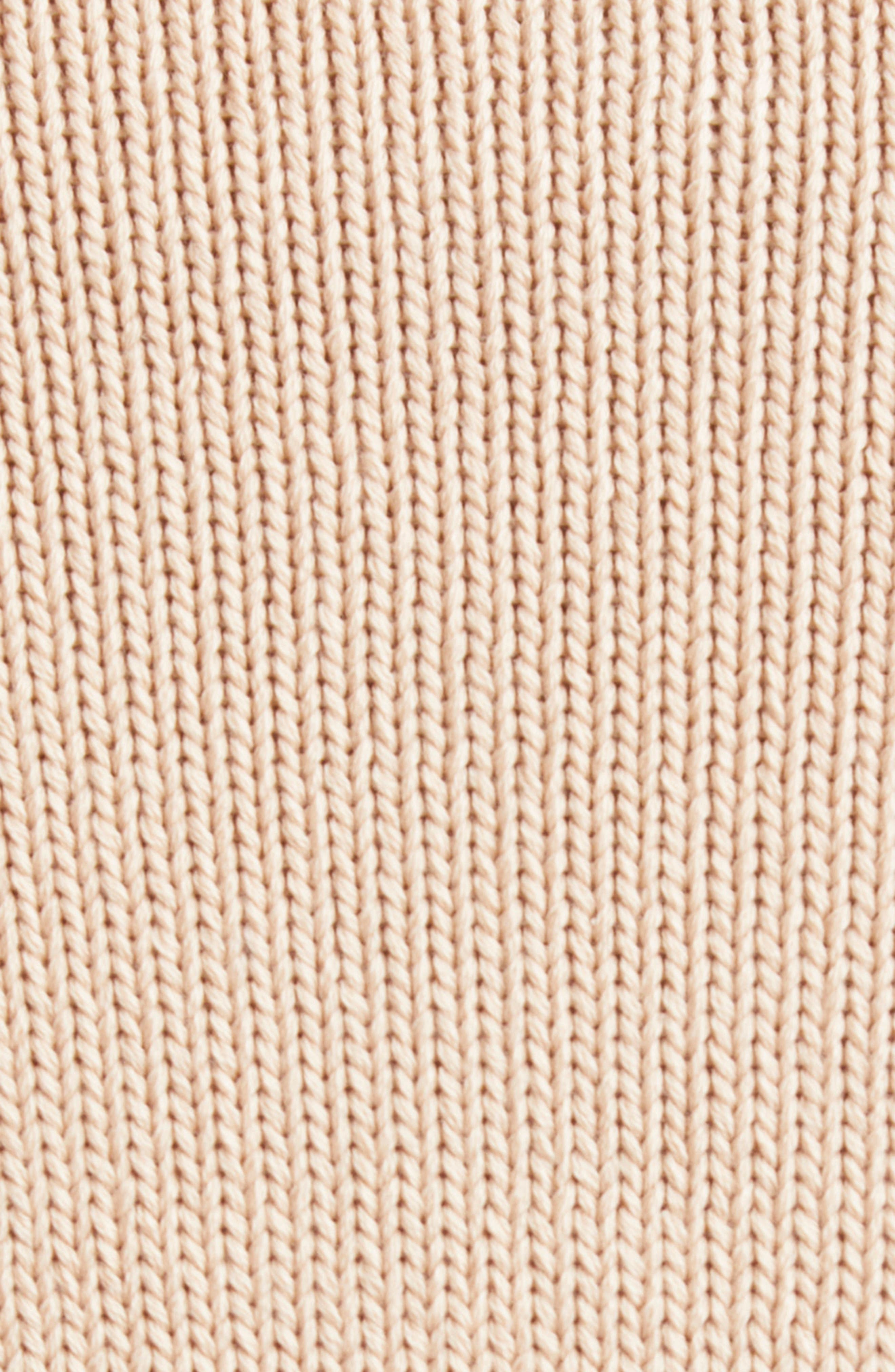 Marni Mending Logo Distressed Cotton Crewneck Sweater in 00W35 Sand Storm at Nordstrom - 7