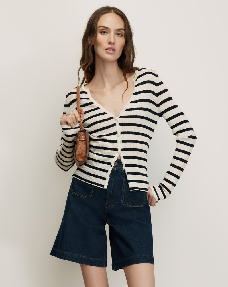 VERONICA BEARD ANWIN MERINO WOOL CARDIGAN outlook